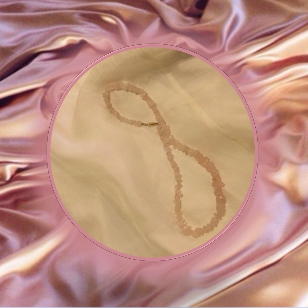 Pink Rose Quartz Necklace